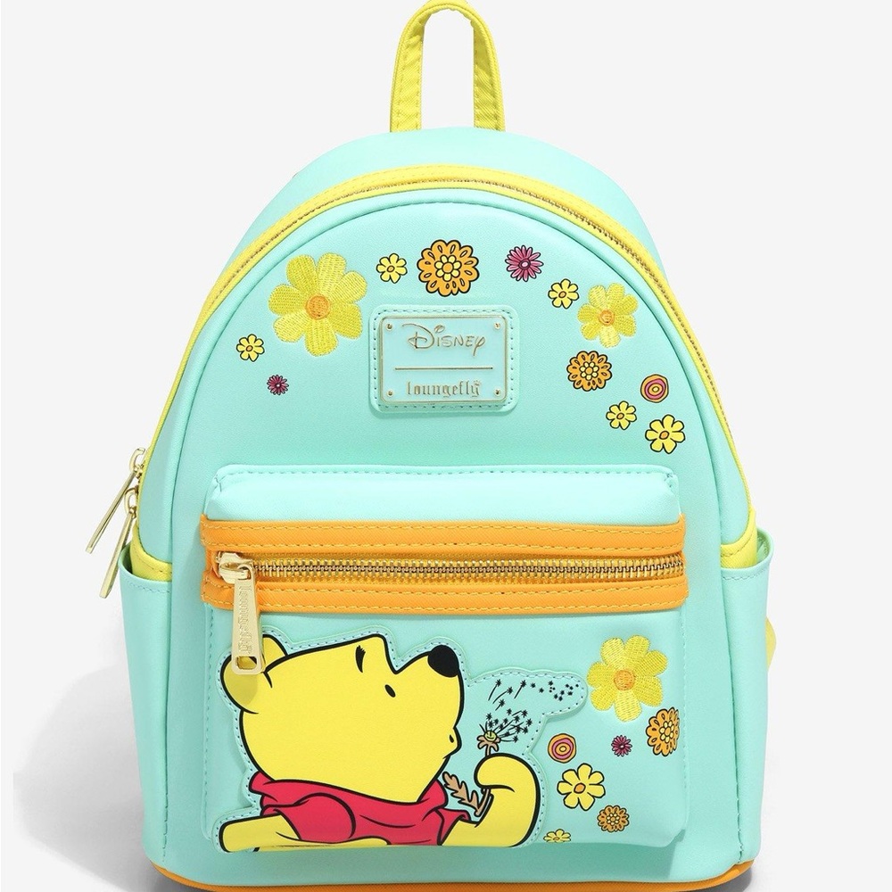 Loungefly Winnie the Pooh Mint & Yellow Mini Backpack NWT